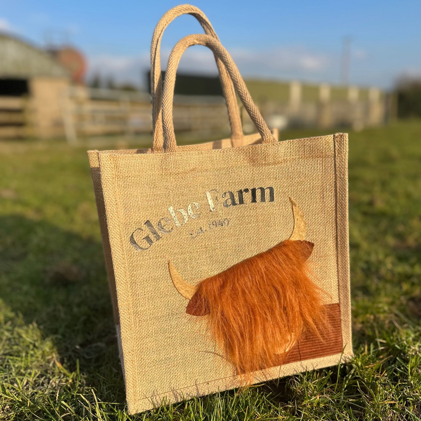Glebe Farm Highland Cow Tote Bag