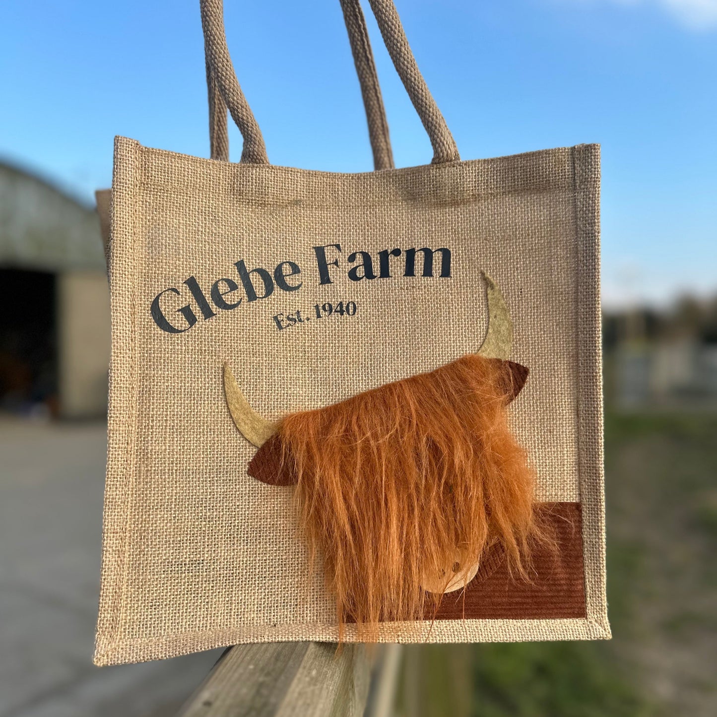 Glebe Farm Highland Cow Tote Bag